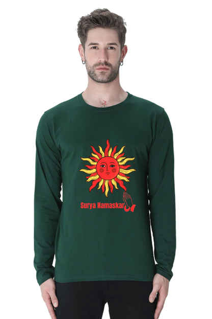 Say Goodbye to Boring Tees: Unveil the New Level of Design with Bluelander's Cotton Full Sleeve Tee!