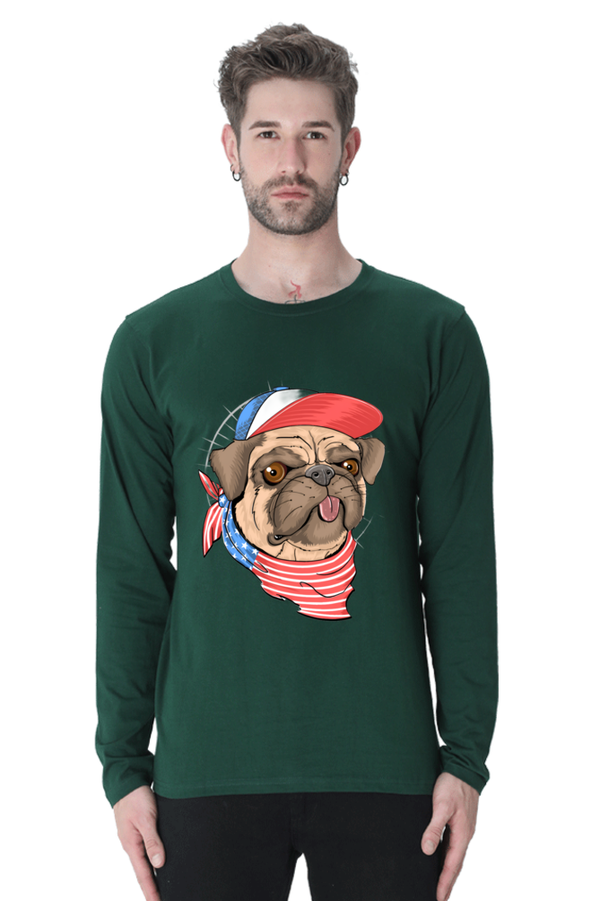 Brighten Your Day with Bluelander Cotton Full Sleeve T-Shirt | 'Play with Colors, Take the Pain Out' Design | 100% Cotton, Pre-Shrunk, Bio Washed