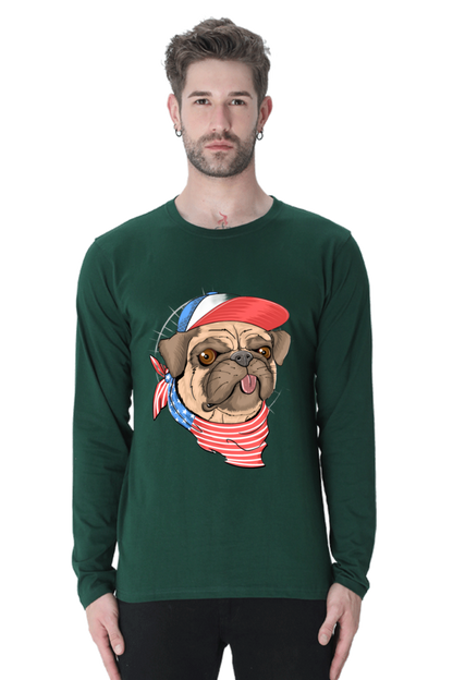 Brighten Your Day with Bluelander Cotton Full Sleeve T-Shirt | 'Play with Colors, Take the Pain Out' Design | 100% Cotton, Pre-Shrunk, Bio Washed