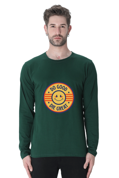Unleash Style Brilliance: Bluelander's Enhanced Design Cotton Full Sleeve T-Shirt – Elevate Comfort with Every Stitch.