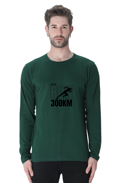 Stride in Style: Bluelander Male Full Sleeve Cotton T-Shirt, Run for Your Success with Fashion Forward Confidence