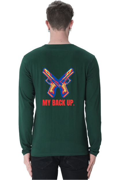 Bluelander's Cotton Full Sleeve T-Shirt: Take Your Back Up in Style.