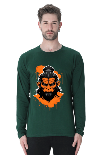 Premium Unisex Hanuman Grace Bhastra T-shirt: Divine Power & Comfort | Bluelander