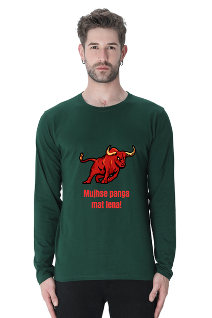 Say Farewell to Ordinary Tees: Discover Elevated Design with Bluelander's Cotton Full Sleeve Tee!