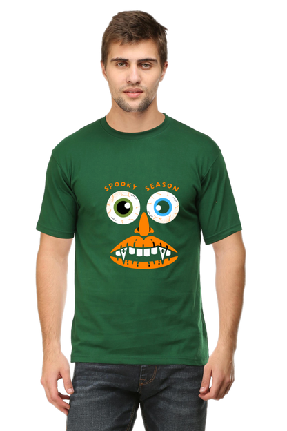 Elevate Your Spooky Style: Bluelander Cotton Half Sleeve T-Shirts – Supreme Comfort, Enhanced Design for a Hauntingly Stylish Spooky Season.