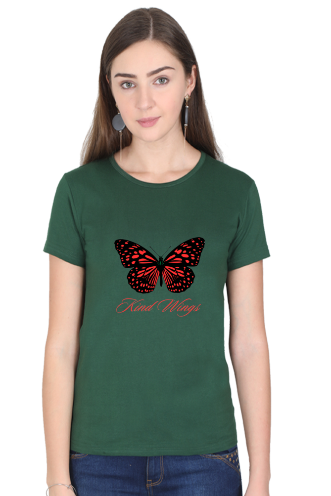 Bluelander Girls and Women's  Half Sleeve T-Shirt Dress – 'You Got the King Wings' for Ultimate Style Domination.Rule the Fashion Realm.