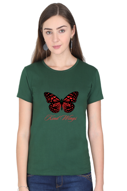 Bluelander Girls and Women's  Half Sleeve T-Shirt Dress – 'You Got the King Wings' for Ultimate Style Domination.Rule the Fashion Realm.