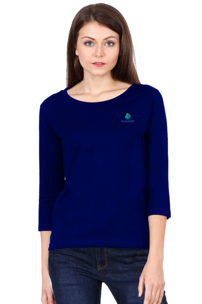 Bluelander Female Round Neck Half Sleeve: Elevate your everyday style with comfort and elegance.