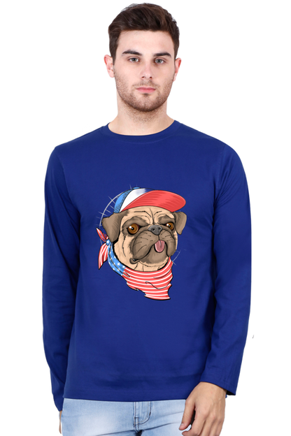 Brighten Your Day with Bluelander Cotton Full Sleeve T-Shirt | 'Play with Colors, Take the Pain Out' Design | 100% Cotton, Pre-Shrunk, Bio Washed