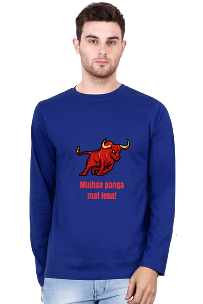 Say Farewell to Ordinary Tees: Discover Elevated Design with Bluelander's Cotton Full Sleeve Tee!