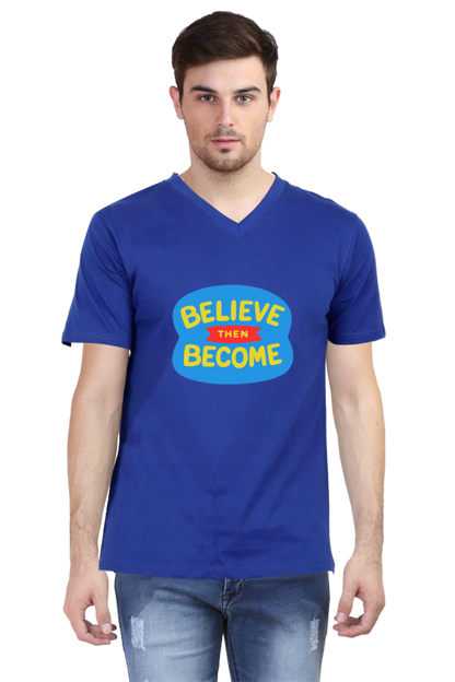 Vibrant Vibes Await: Dive into Adventure with Bluelander's V Neck Cotton Half Sleeve Tees!