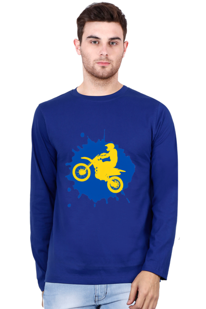 Bluelander's Cotton Full Sleeve T-Shirt: Ride in Style with Safety in the Best Designs!