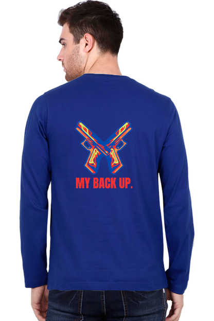 Bluelander's Cotton Full Sleeve T-Shirt: Take Your Back Up in Style.