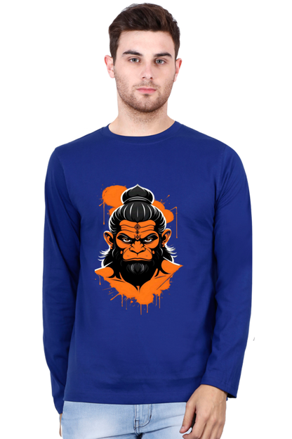 Premium Unisex Hanuman Grace Bhastra T-shirt: Divine Power & Comfort | Bluelander