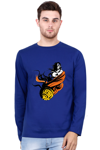 Hanuman's Strength, Modern Style: Bluelanders Premium Full-Sleeve T-Shirt