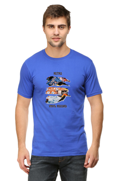 Bluelander half sleeve round neck enhanced quality, comfort, and latest retro designs.