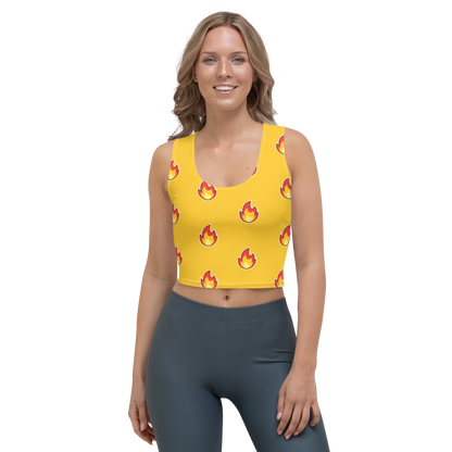 Embrace Timeless Style with Bluelander's All Over Print Crop Tops.