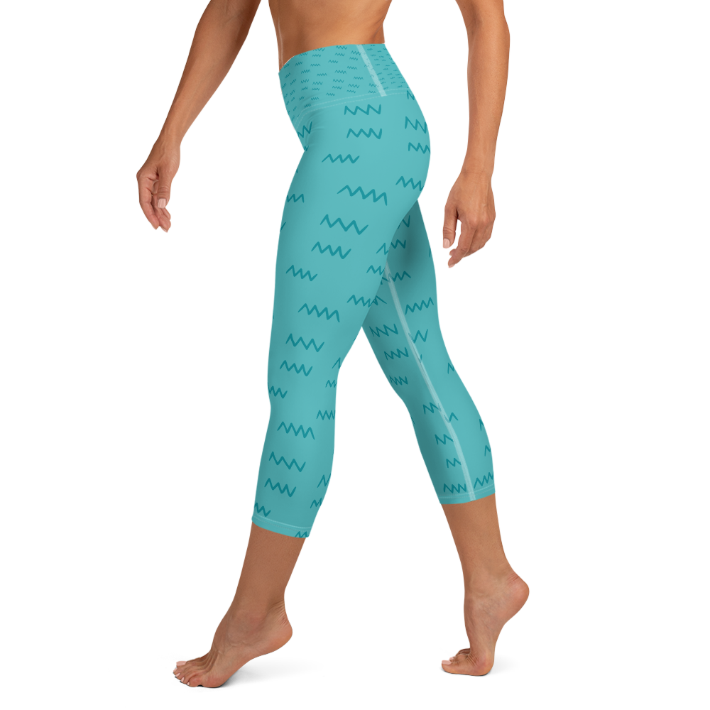 BLUELANDER's Ultimate Comfort High Waist Capri Leggings with Pockets.