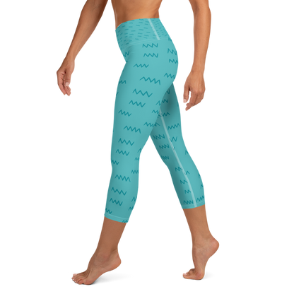 BLUELANDER's Ultimate Comfort High Waist Capri Leggings with Pockets.