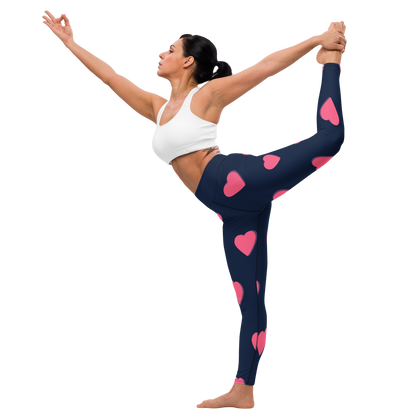BLUELANDER's premium All Over Printed High Waist Leggings with Pockets.
