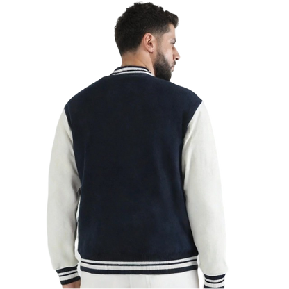 Bluelander Premium Unisex Letterman Jacket – 300 GSM Cotton, Stylish & Durable.
