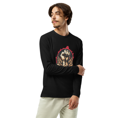 Rock the Look with Bluelander Cotton Full Sleeve T-Shirt | 'Fight Like a Rock Star' Design | 100% Cotton, Pre-Shrunk, Bio Washed