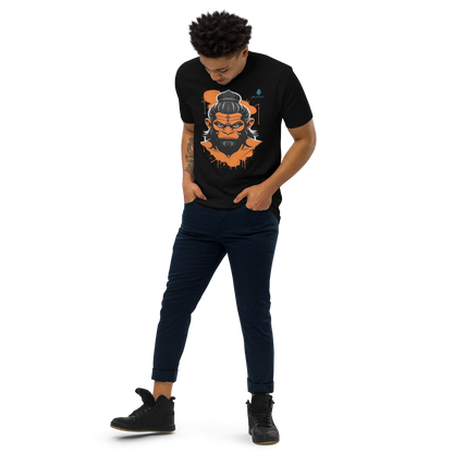 Bluelanders Divine Protection: Soft and Bio-Washed Hanuman premium unisex cotton T-Shirt.