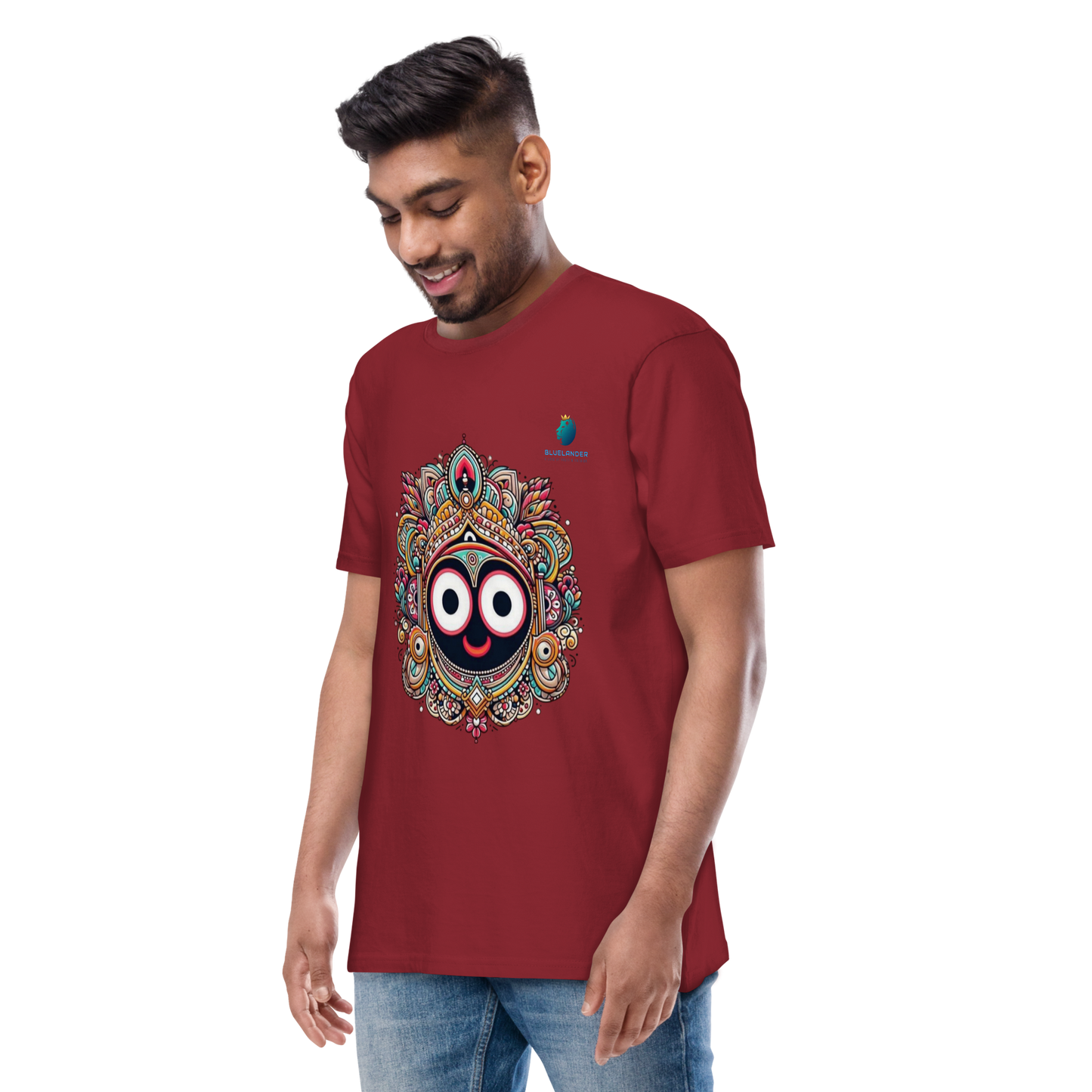 Sacred Comfort: Bluelanders  Premium  Cotton Unisex Half-Sleeve T-Shirt  Show drafts