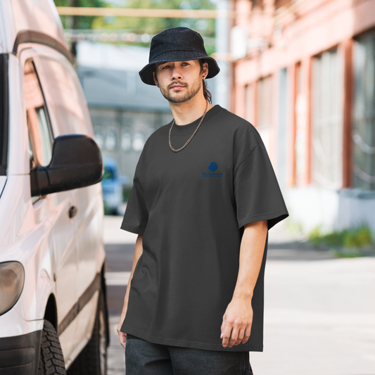 Style Meets Comfort: Bluelander Terry Oversized T-Shirt | 90% Cotton 10% Polyester | Unisex Fit | Pre-Shrunk & Drop Shoulder Design | Explore Now!