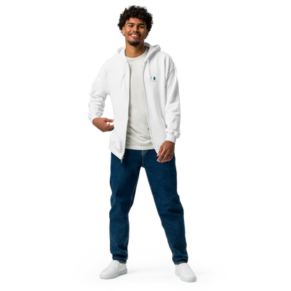 Heavyweight Comfort, Urban Style: Bluelanders Unisex Zip-Up Hoodie