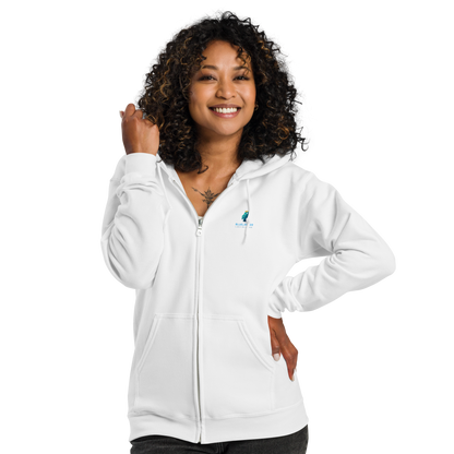Heavyweight Comfort, Urban Style: Bluelanders Unisex Zip-Up Hoodie