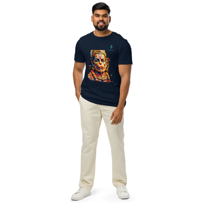 Premium Hanuman T-Shirt: Wear Divine Power,Bluelanders Bio-Washed Cotton
