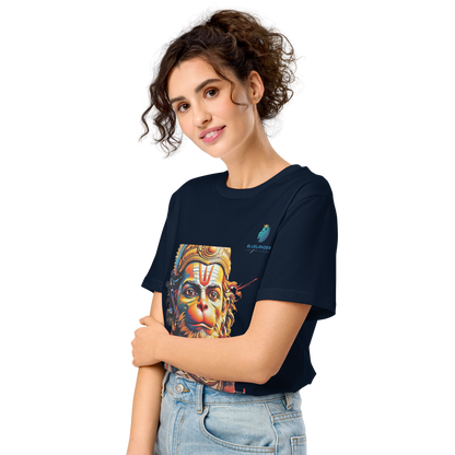Premium Hanuman T-Shirt: Wear Divine Power,Bluelanders Bio-Washed Cotton