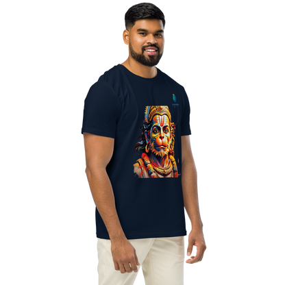 Premium Hanuman T-Shirt: Wear Divine Power,Bluelanders Bio-Washed Cotton