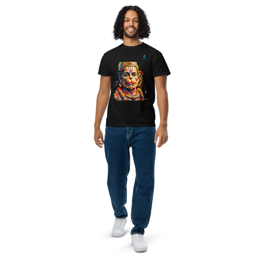 Premium Hanuman T-Shirt: Wear Divine Power,Bluelanders Bio-Washed Cotton