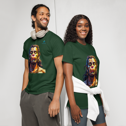 Hanuman Devotion T-Shirt & Tee Bluelander Premium Cotton Divine Spirit Wear.