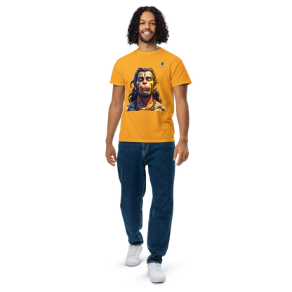 Hanuman Devotion T-Shirt & Tee Bluelander Premium Cotton Divine Spirit Wear.
