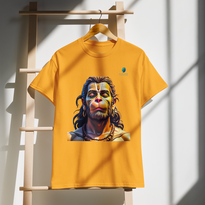 Hanuman Devotion T-Shirt & Tee Bluelander Premium Cotton Divine Spirit Wear.