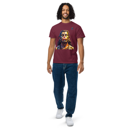 Hanuman Devotion T-Shirt & Tee Bluelander Premium Cotton Divine Spirit Wear.