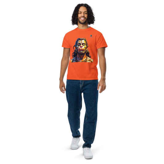 Hanuman Devotion T-Shirt & Tee Bluelander Premium Cotton Divine Spirit Wear.