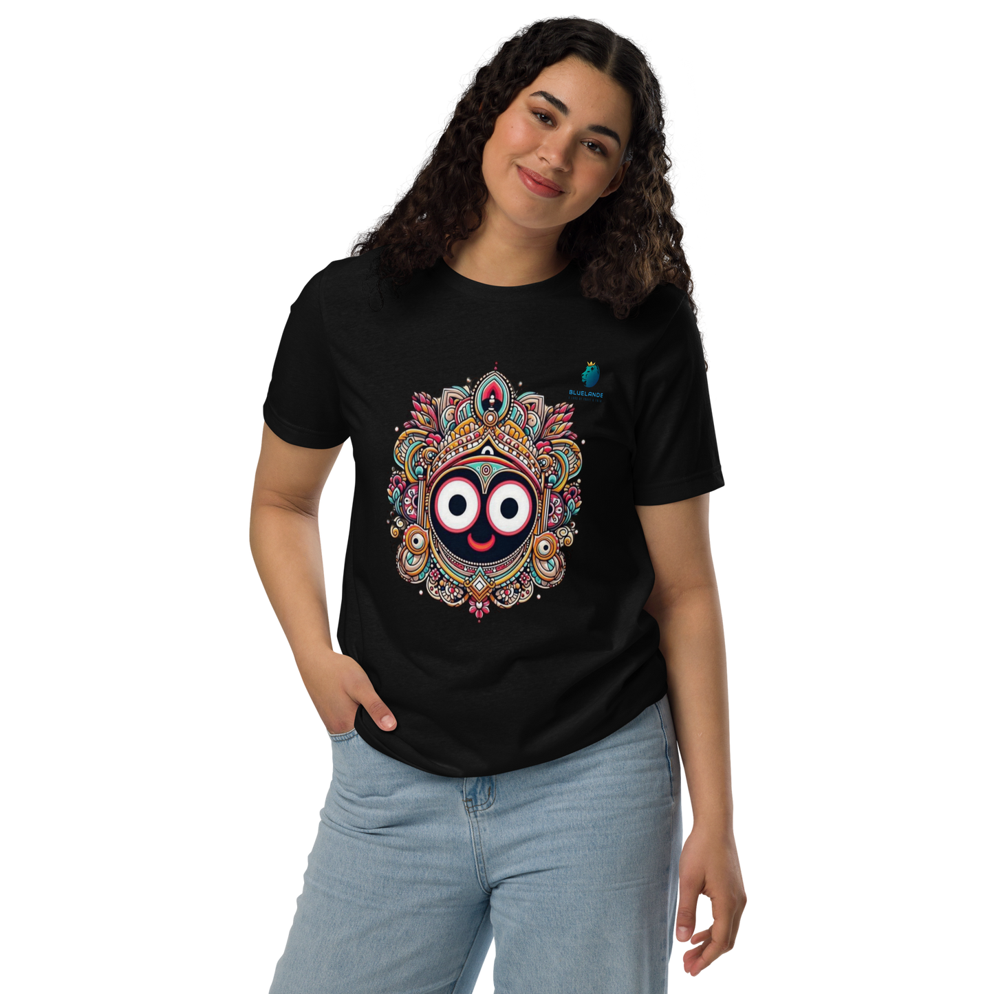 Sacred Comfort: Bluelanders  Premium  Cotton Unisex Half-Sleeve T-Shirt  Show drafts