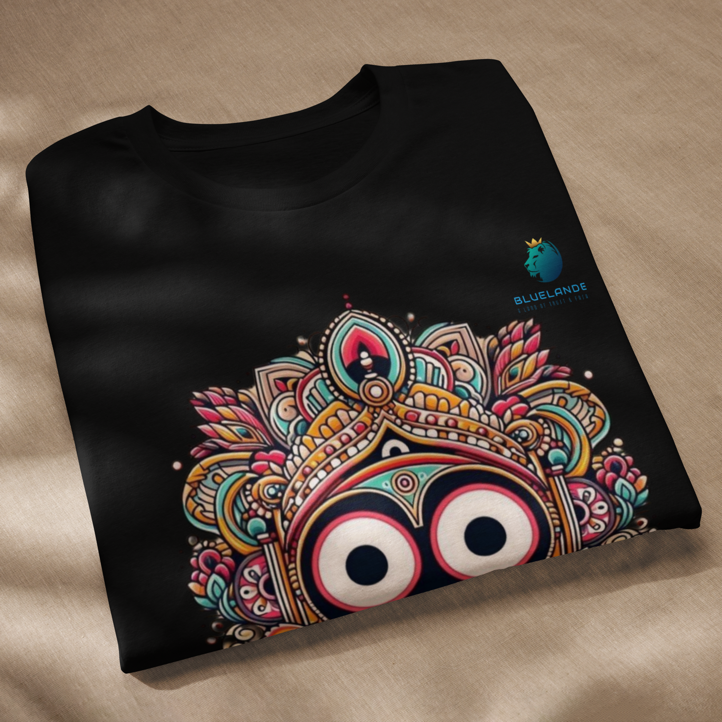 Sacred Comfort: Bluelanders  Premium  Cotton Unisex Half-Sleeve T-Shirt  Show drafts
