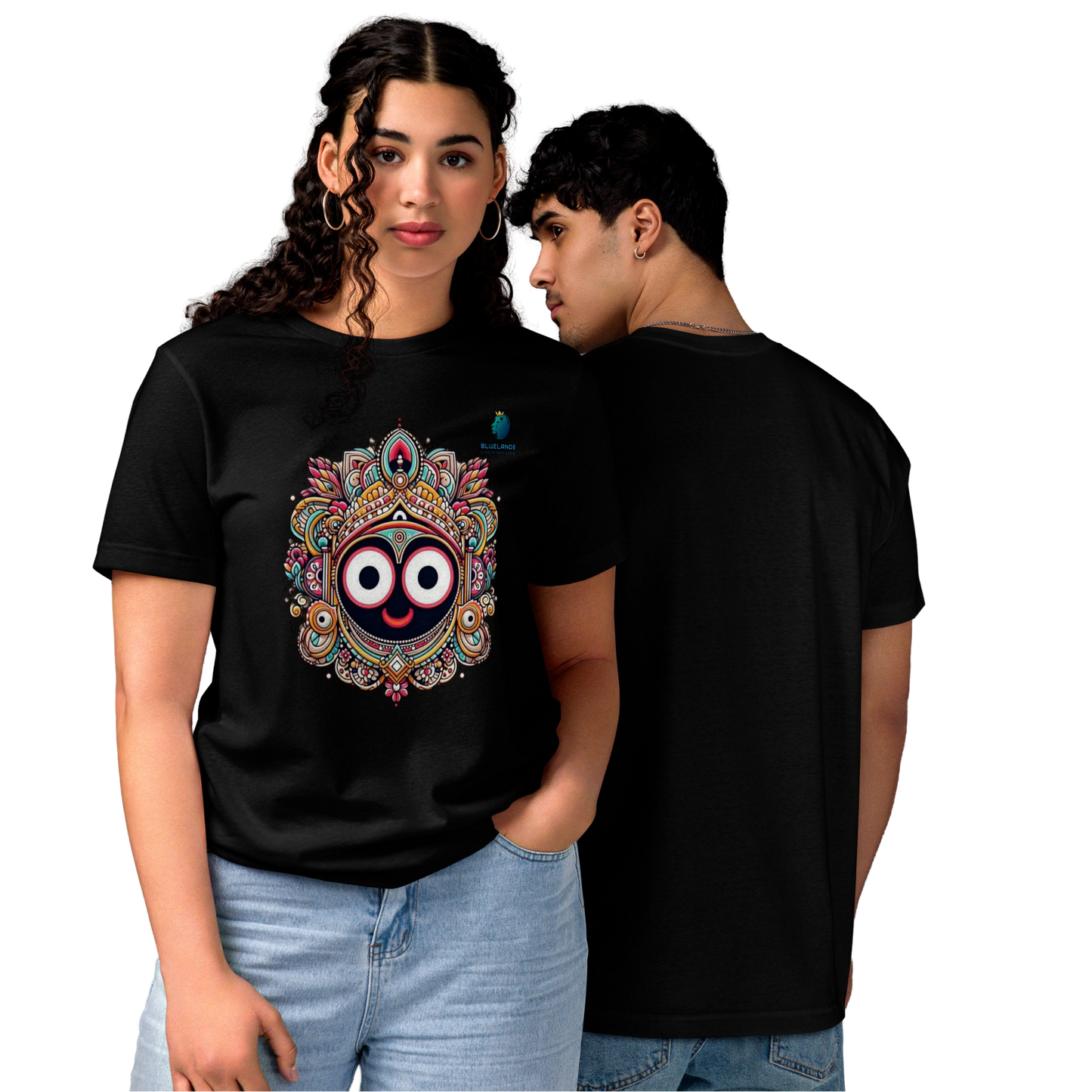 Sacred Comfort: Bluelanders  Premium  Cotton Unisex Half-Sleeve T-Shirt  Show drafts